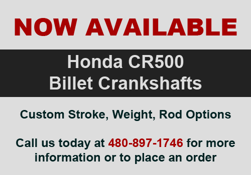 Now Available - Billet CR500 Cranks